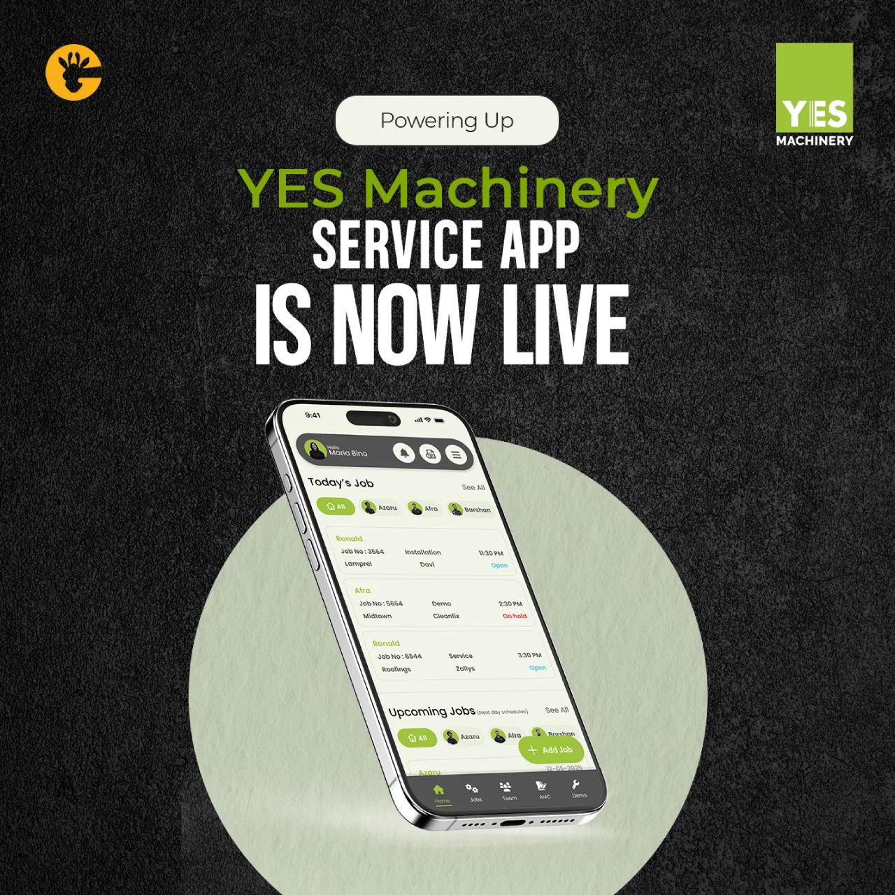 YES Machinery sevice app